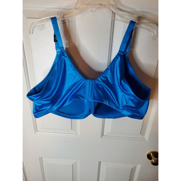 Torrid 48C Everyday Wire Free Lightly Lined Shine Back Smoothing Bra Methyl Blue - Picture 4 of 7